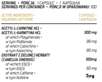 EVOLITE® ACETYL L-CARNITINE + GREEN TEA 100 Kapseln