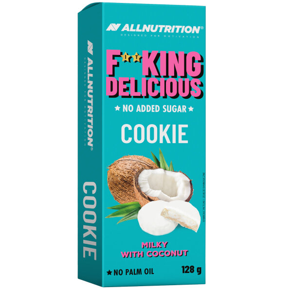 ALL NUTRITION® F**KING DELICIOUS COOKIE 128g Milky with Coconut