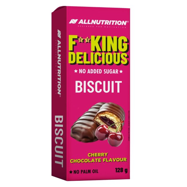 ALL NUTRITION® F**KING Delicious BISCUIT 128g Cherry Chocolate