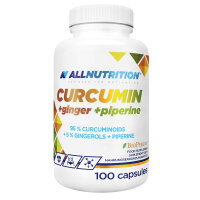 ALL NUTRITION® CURCUMIN + GINGER + PIPERINE 100 Caps