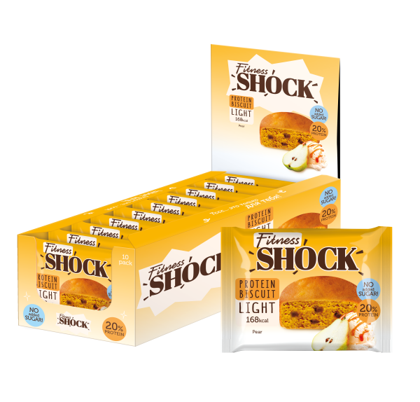Fitness SHOCK® PROTEIN BROWNIE light 10 x 40g Pear