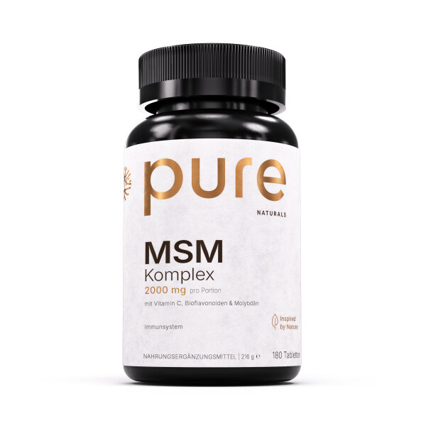 PURE Naturals® MSM Komplex 2000mg 180 Tabletten
